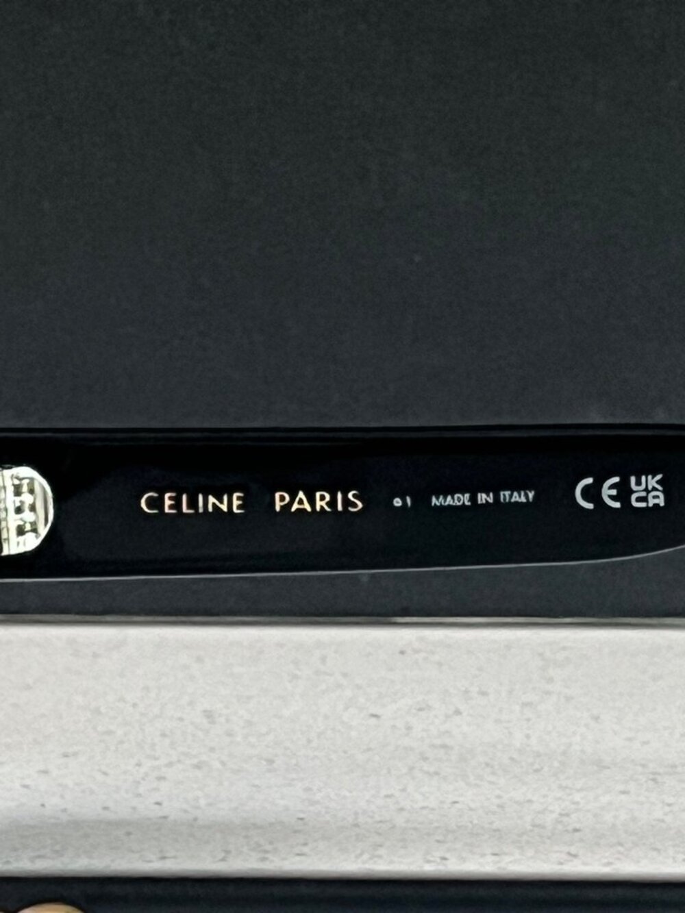 CELINE TRIOMPHE CL40304U 01A Black square sunglasses - Picture 5 of 9